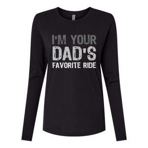 Inappropriate IM Your DadS Favorite Ride Funny Teen Womens Cotton Relaxed Long Sleeve T-Shirt