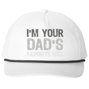 Inappropriate IM Your DadS Favorite Ride Funny Teen Snapback Five-Panel Rope Hat