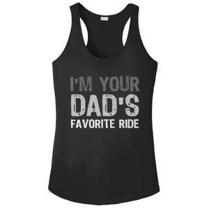 Inappropriate IM Your DadS Favorite Ride Funny Teen Ladies PosiCharge Competitor Racerback Tank