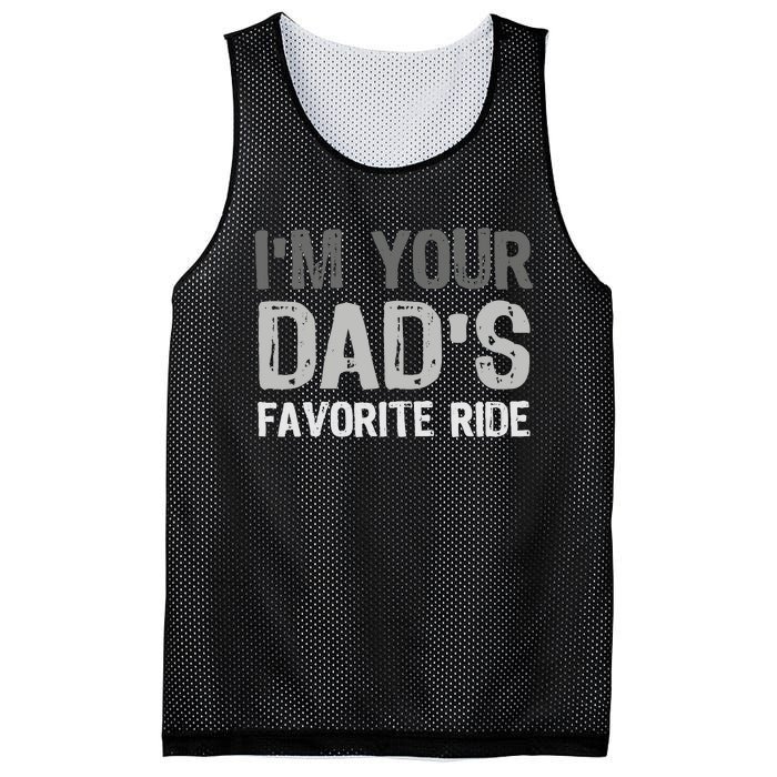 Inappropriate IM Your DadS Favorite Ride Funny Teen Mesh Reversible Basketball Jersey Tank