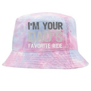 Inappropriate IM Your DadS Favorite Ride Funny Teen Tie-Dyed Bucket Hat