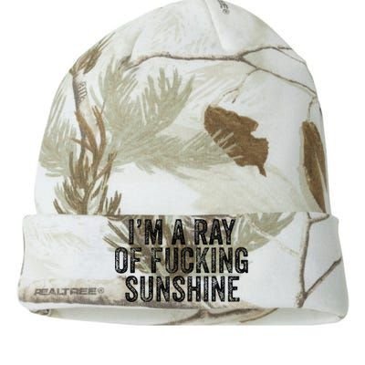 IM Just A Ray Of Fucking Sunshine Funny Sarcastic Vintage Kati Licensed 12" Camo Beanie