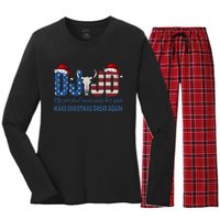 IM Just A Chill Guy Funny Meme Trump Dance 2024 President Women's Long Sleeve Flannel Pajama Set 