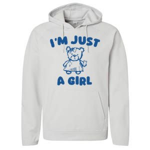 IM Just A Girl Performance Fleece Hoodie