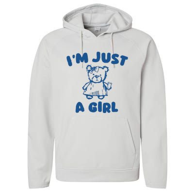 IM Just A Girl Performance Fleece Hoodie