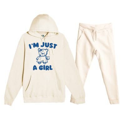 IM Just A Girl Premium Hooded Sweatsuit Set