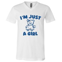 IM Just A Girl V-Neck T-Shirt