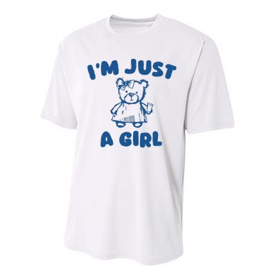 IM Just A Girl Performance Sprint T-Shirt