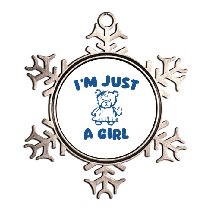 IM Just A Girl Metallic Star Ornament