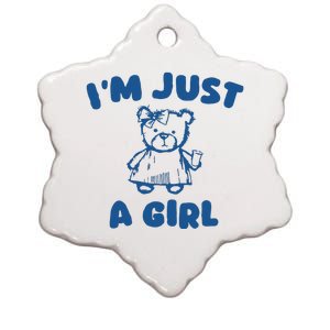 IM Just A Girl Ceramic Star Ornament