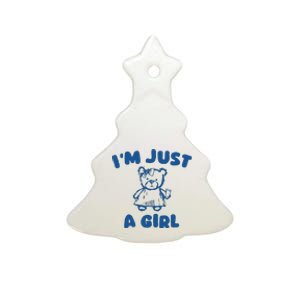 IM Just A Girl Ceramic Tree Ornament