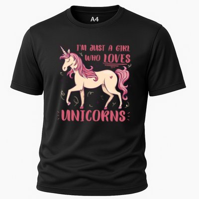 I'm Just A Girl Who Loves Unicorns Performance Shirt