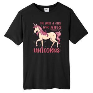 I'm Just A Girl Who Loves Unicorns Tall Fusion ChromaSoft Performance T-Shirt