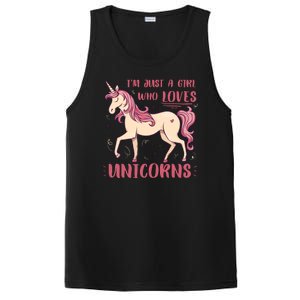 I'm Just A Girl Who Loves Unicorns PosiCharge Competitor Tank