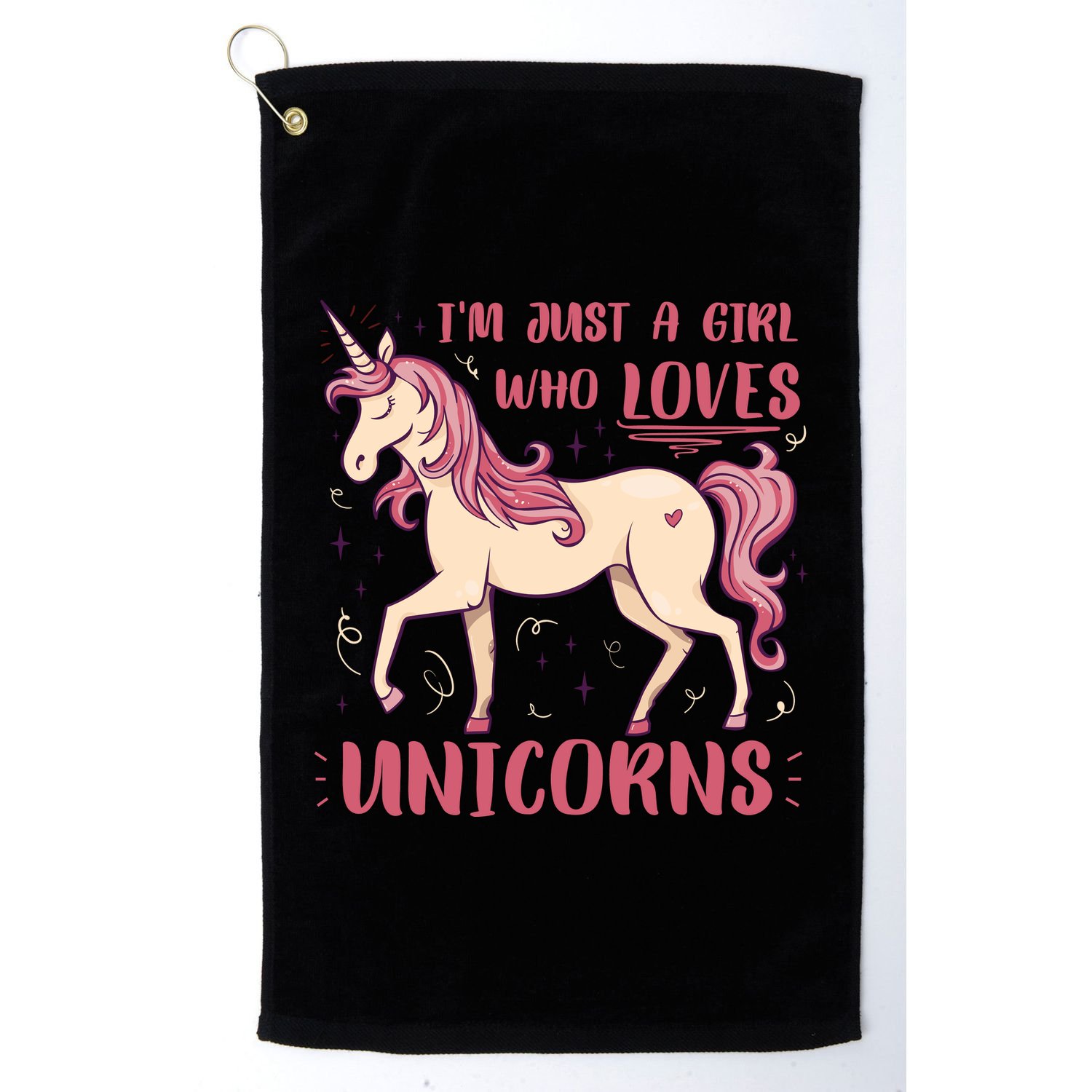I'm Just A Girl Who Loves Unicorns Golf Towel