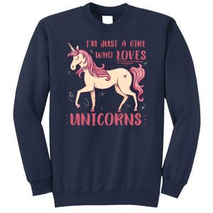 I'm Just A Girl Who Loves Unicorns Sweatshirt