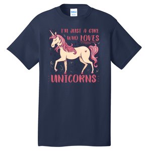 I'm Just A Girl Who Loves Unicorns Tall T-Shirt