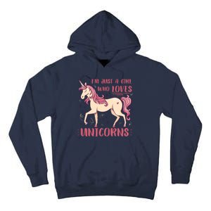 I'm Just A Girl Who Loves Unicorns Tall Hoodie