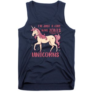 I'm Just A Girl Who Loves Unicorns Tank Top