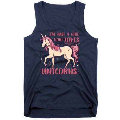 I'm Just A Girl Who Loves Unicorns Tank Top