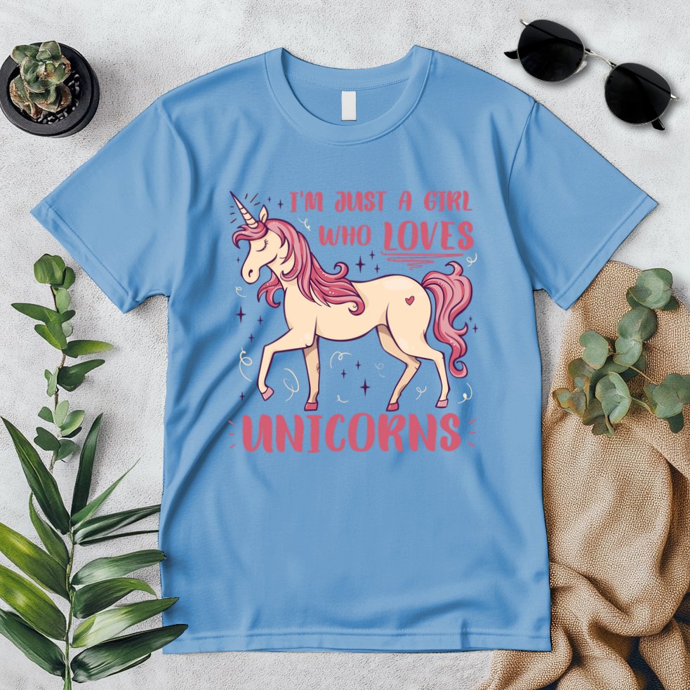 I'm Just A Girl Who Loves Unicorns Premium T-Shirt