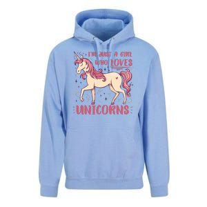 I'm Just A Girl Who Loves Unicorns Unisex Surf Hoodie