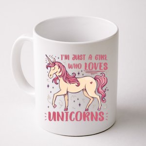 I'm Just A Girl Who Loves Unicorns Coffee Mug