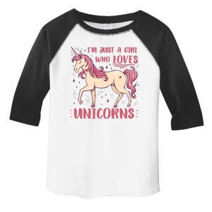 I'm Just A Girl Who Loves Unicorns Toddler Fine Jersey T-Shirt