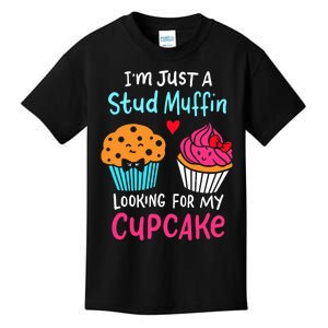 Im Just A Stud Muffin Looking For My Cupcake Cake Decorator Kids T-Shirt