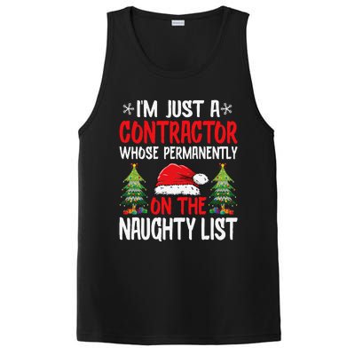 IM Just A Contractor Whose On The Naughty List Christmas PosiCharge Competitor Tank