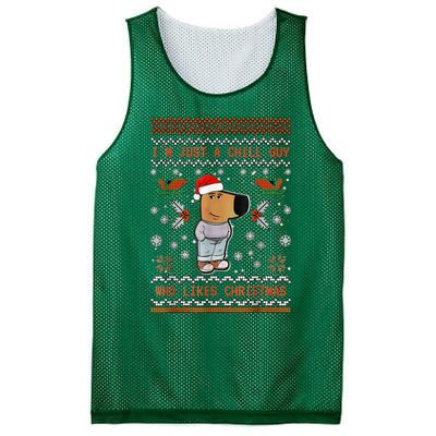 IM Just A Chill Guy Who Likes Christmas Mesh Reversible Basketball Jersey Tank