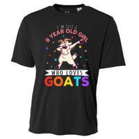 I'm Just A 9 Year Old Girl Who Loves Goats  Cooling Performance Crew T-Shirt