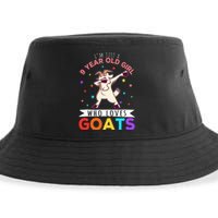 I'm Just A 9 Year Old Girl Who Loves Goats  Sustainable Bucket Hat