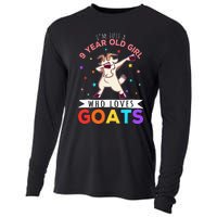 I'm Just A 9 Year Old Girl Who Loves Goats  Cooling Performance Long Sleeve Crew