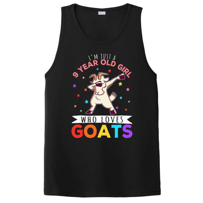 I'm Just A 9 Year Old Girl Who Loves Goats  PosiCharge Competitor Tank