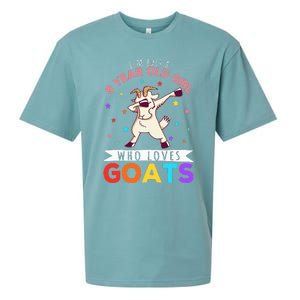 I'm Just A 9 Year Old Girl Who Loves Goats  Sueded Cloud Jersey T-Shirt