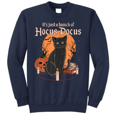 It's Just A Bunch Of Hocus Pocus Black Cat Halloween Sweatshirt