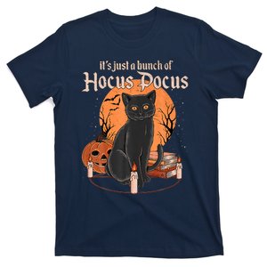 It's Just A Bunch Of Hocus Pocus Black Cat Halloween T-Shirt