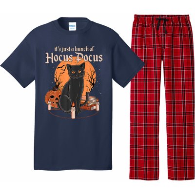 It's Just A Bunch Of Hocus Pocus Black Cat Halloween Pajama Set