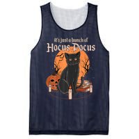 It's Just A Bunch Of Hocus Pocus Black Cat Halloween Mesh Reversible Basketball Jersey Tank