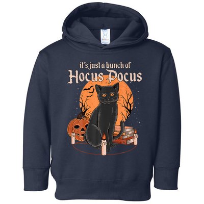 It's Just A Bunch Of Hocus Pocus Black Cat Halloween Toddler Hoodie