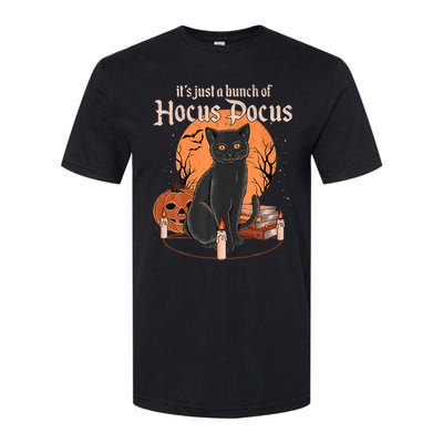 It's Just A Bunch Of Hocus Pocus Black Cat Halloween Softstyle CVC T-Shirt