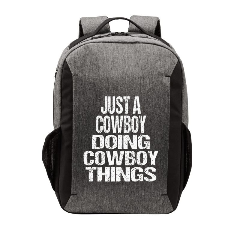 IM Just A Cowboy Doing Cowboy Things Gift Rodeo Vector Backpack