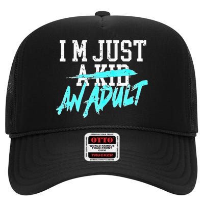 IM Just A An Adult High Crown Mesh Back Trucker Hat