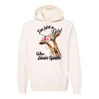 Im Just A Girl Who Loves Goats | Goat Lover Premium Hoodie