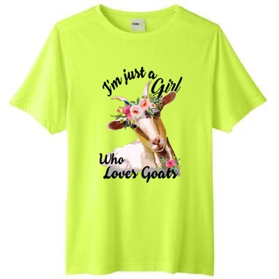 Im Just A Girl Who Loves Goats | Goat Lover Tall Fusion ChromaSoft Performance T-Shirt