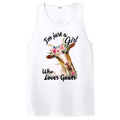 Im Just A Girl Who Loves Goats | Goat Lover PosiCharge Competitor Tank