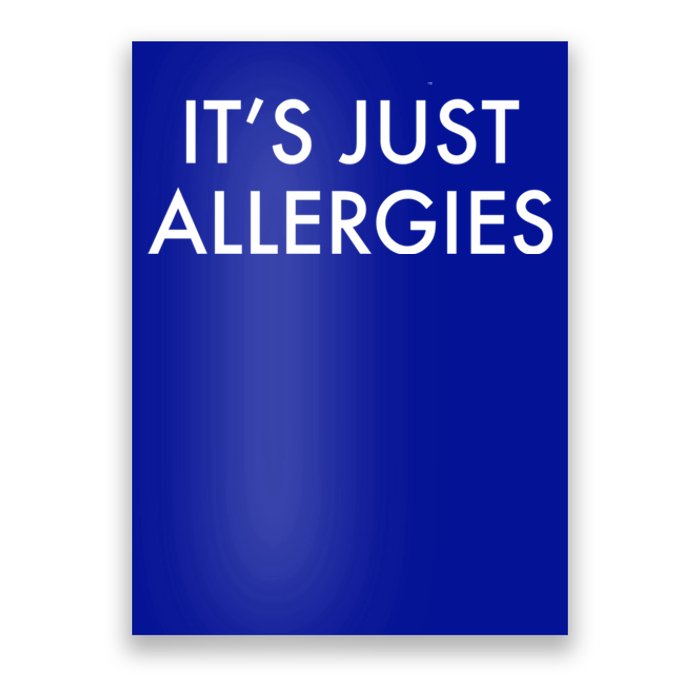 It's Just Allergies Meaningful Gift Poster