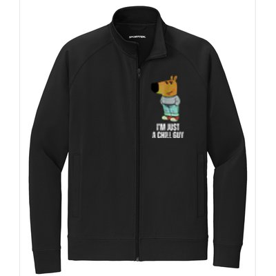 IM Just A Chill Guy Funny Meme Stretch Full-Zip Cadet Jacket