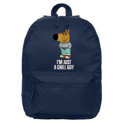 IM Just A Chill Guy Funny Meme 16 in Basic Backpack